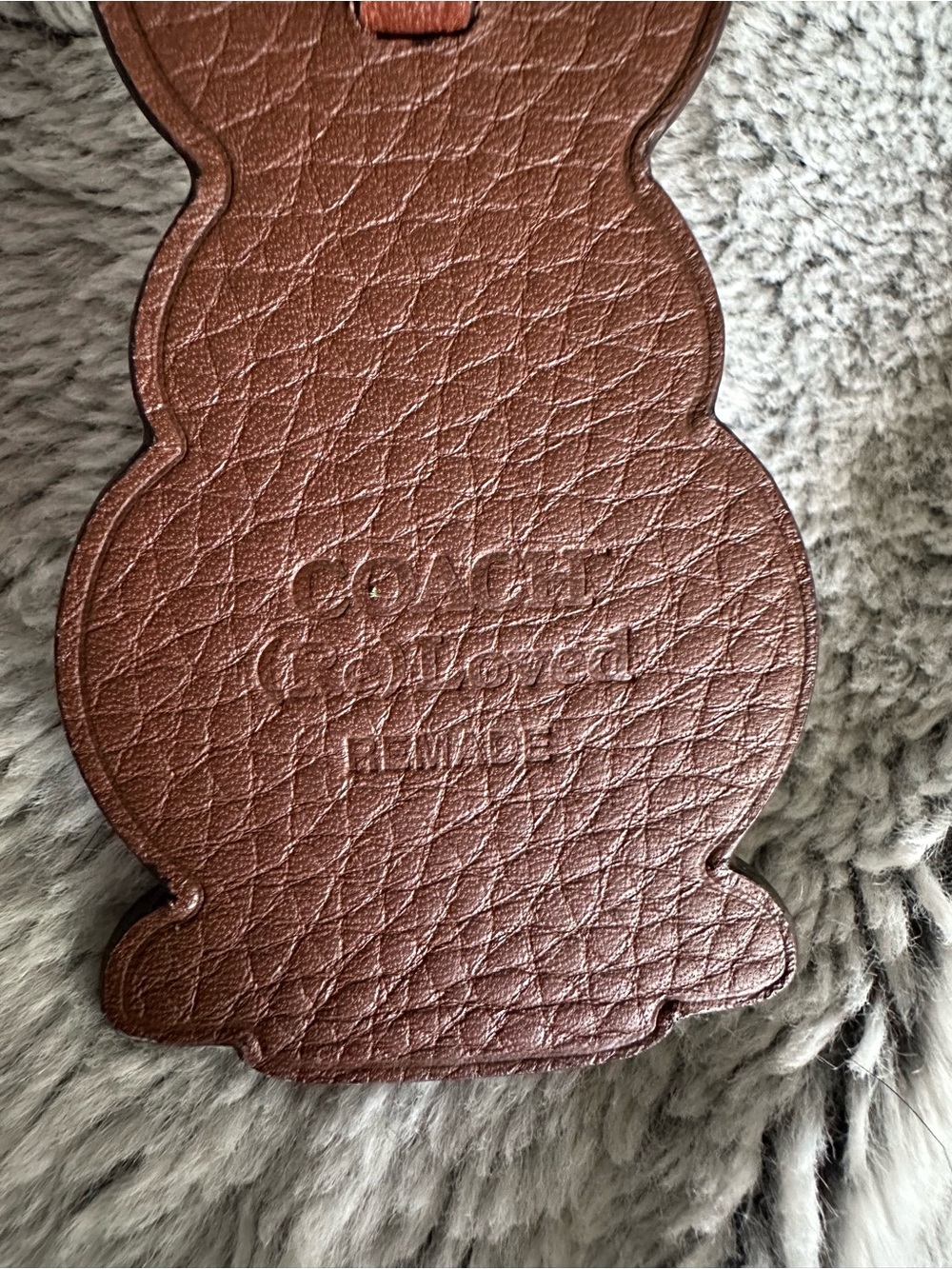 Coach Remade Rabbit Bag Charm - Picture 4 of 7